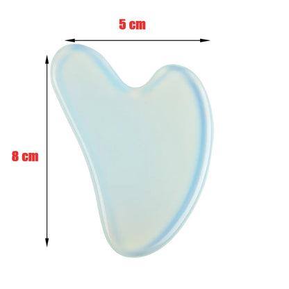 Natural Stone Jade Gouache Scraper Rose Quartz Facial Gua Sha Tools Neck Massager for Face Lifting Wrinkle Remover Beauty Health