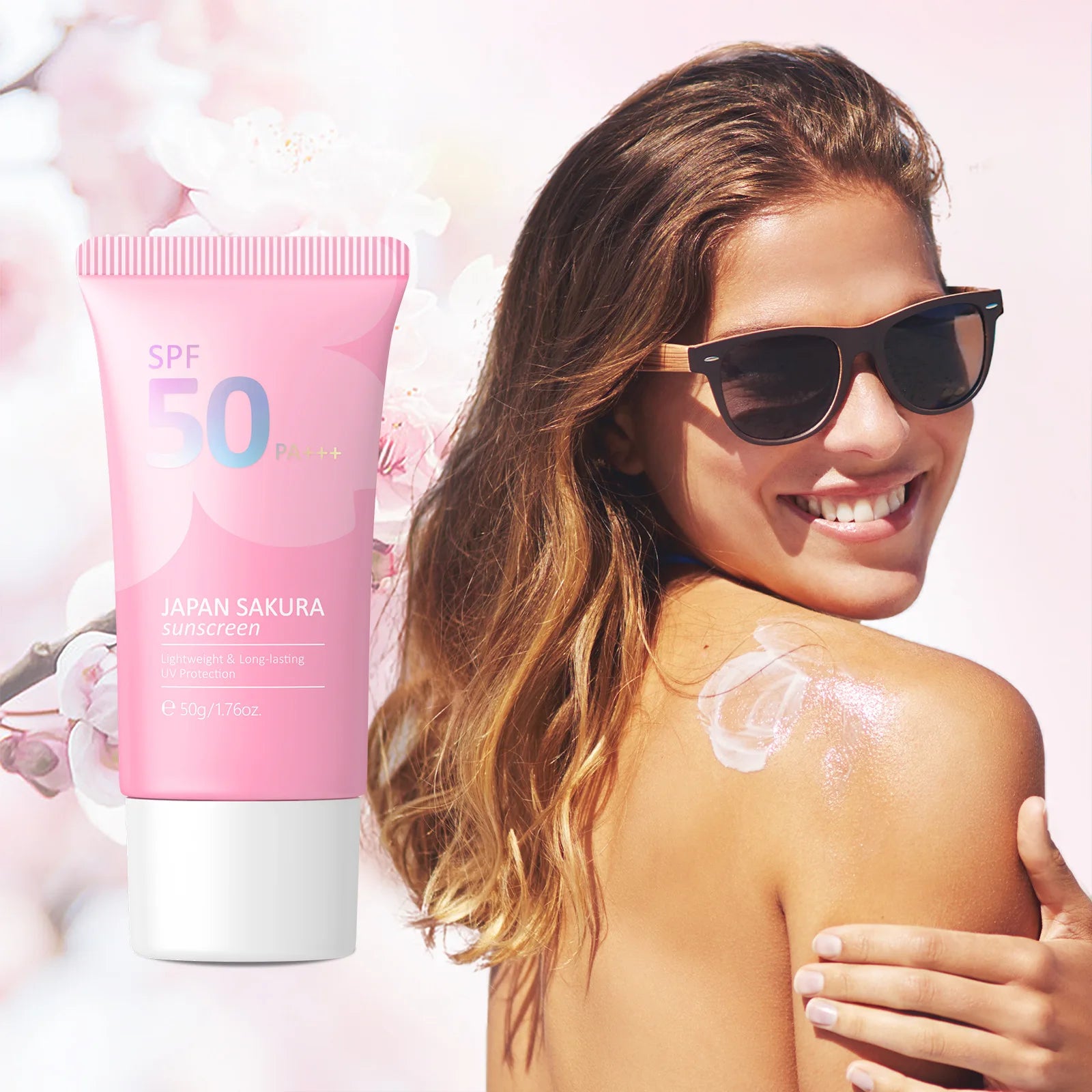 9Pcs Facial Products Kit Sakura Skin Care Set Facial Cleanser Face Cream Sunscreen Facial Mask Eye Cream Korean Skincare Product