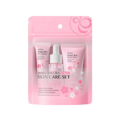 5/3Pcs/Set Sakura Skin Care Sets Face Cream Serum Toner Facial Cleanser Sunscreen Eye Cream Gift Box Face Skin Care Set Product